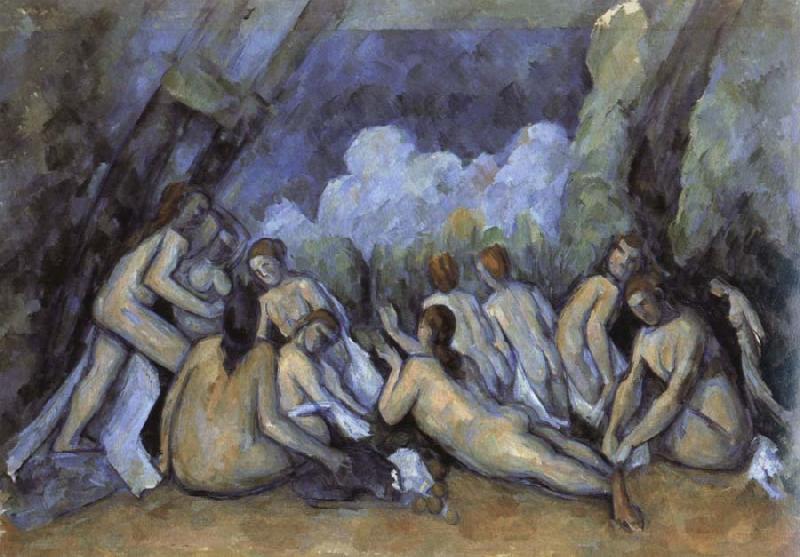Paul Cezanne les grandes baigneuses